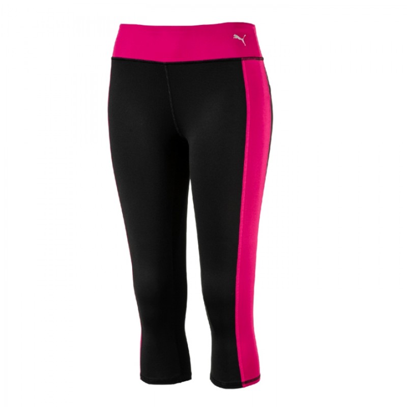 Jual Celana Training Wanita Puma Wmns Essential 3 Quarter Tights Black Pink Original 515143 08 - v3.ncrsport.com